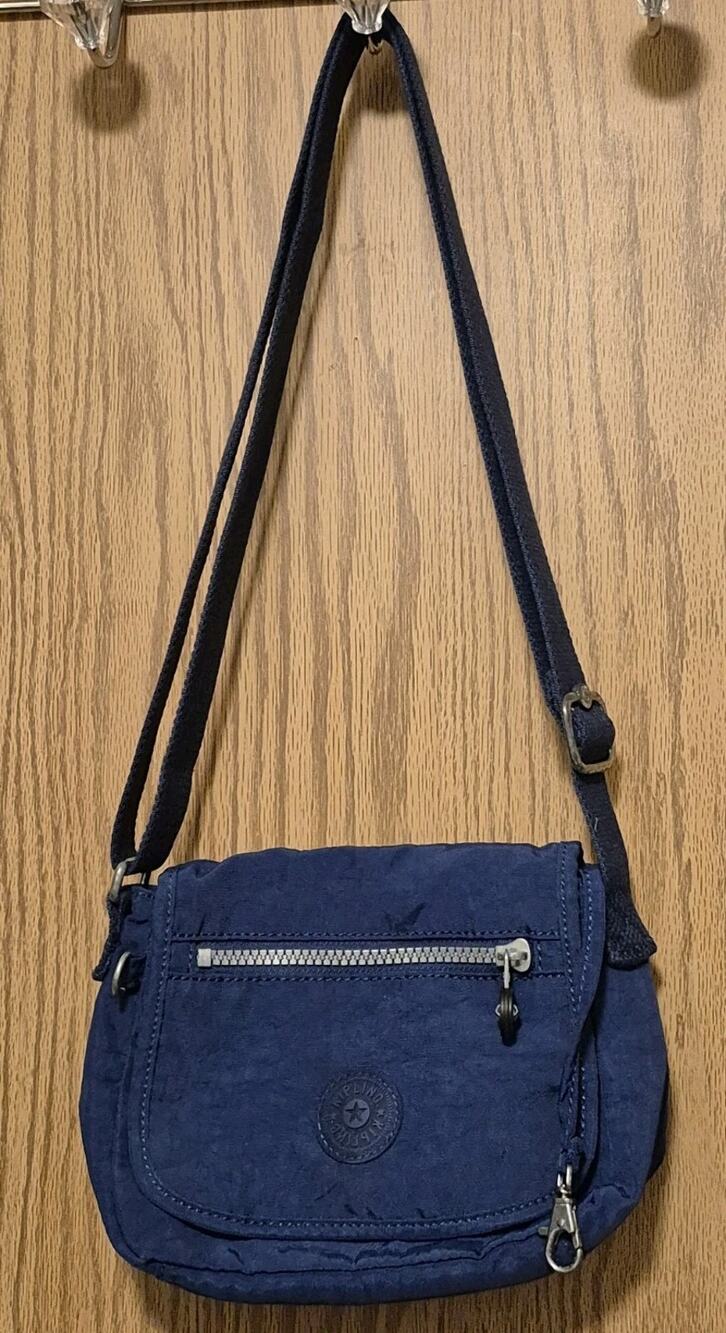 Kipling Bag Navy Blue Sabian Crossbody Purse Bag 7"x5.5"